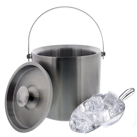 Buy 3 Liter Stainless Steel Ice Bucket Barware Kit