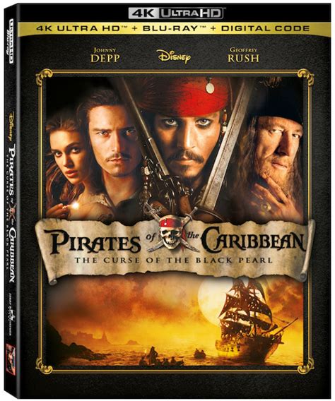 disney makes pirates of the caribbean the curse of the black pearl official for 4k plus more