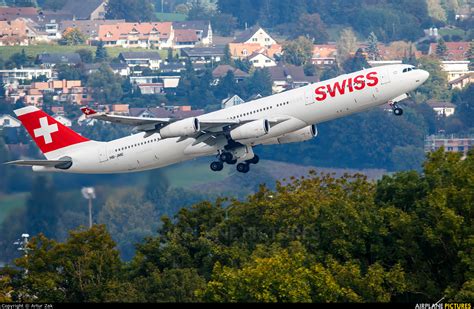 Hb Jme Swiss Airbus A340 300 At Zurich Photo Id 797147 Airplane