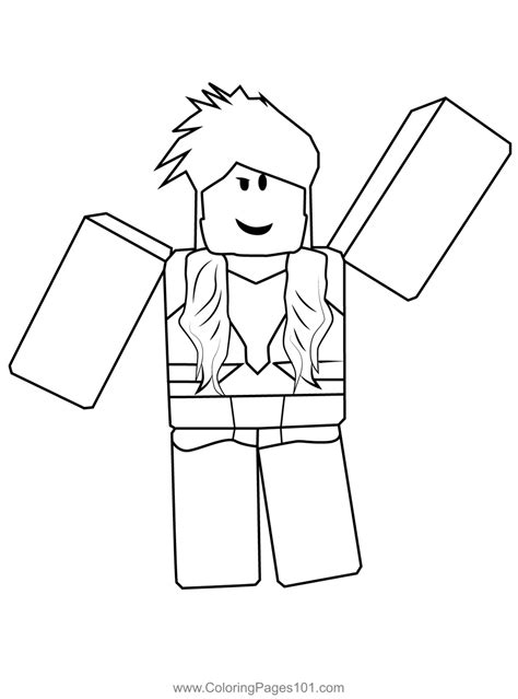 Roblox Girl Coloring Pages To Print