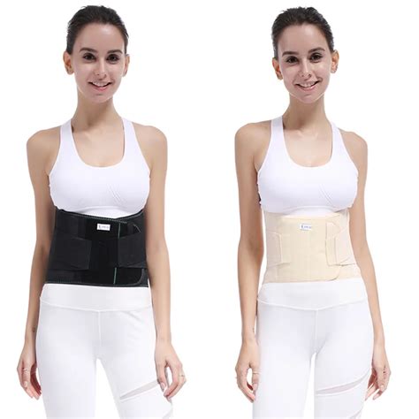Lumbar Lower Waist Double Adjustable Back Belt For Pain Relief Durable