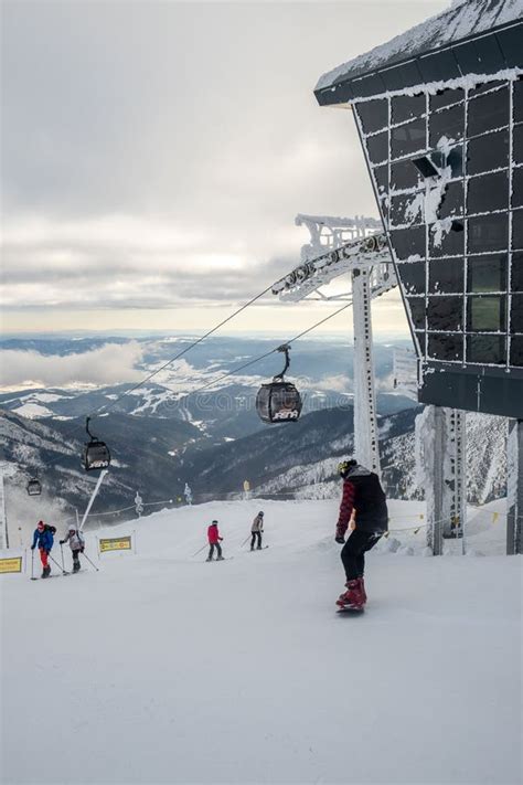 Slovakia Jasna February 3 2022 Chair Lift Cabin Ski Resort