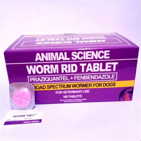 1tab Animal Science Worm Rid Dewormer For Dog Wormrid Deworming