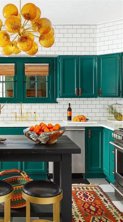 Source Color Unknown Kitchen Cabinet Inspiration Green Kitchen