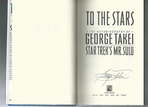 To The Stars The Autobiography Of George Takei Star Treks Mr Sulu By Takei George Near