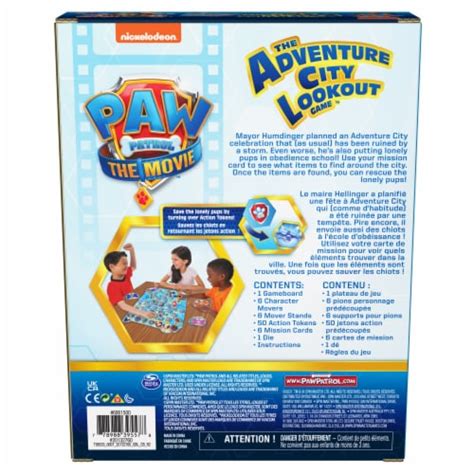 Spin Master Paw Patrol The Movie Adventure City Lookout Board Game 1