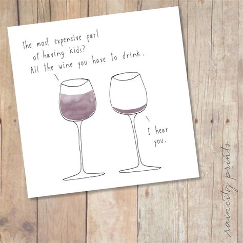 Funny Mothers Day Card Funny Mom Wine Card Momlife Card Etsy
