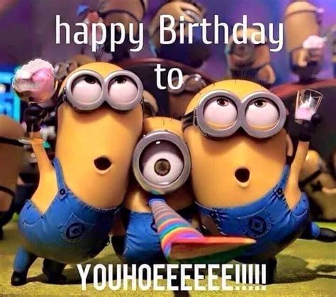 Pin By Mary P Hoerner On Birthday Memes Happy Birthday Minions Happy