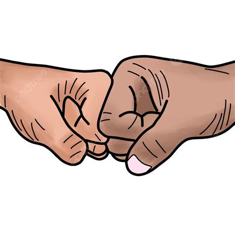 Fist Bump Hand Gesture Hand Cartoon Fist Png Transparent Clipart