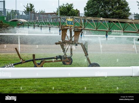 Briggs Irrigation Boom Being Used To Water A Race Course At Great