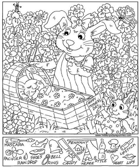 Hidden Pictures Coloring Sheets Pages Printables Hidden Pictures