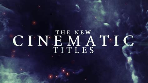 Cinematic Titles After Effects Template YouTube