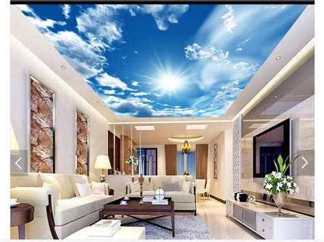 We believe that all the walls in your house deserve pattern and style, including your ceilings. 3d photo wallpaper custom 3d ceiling wallpaper murals blue ...