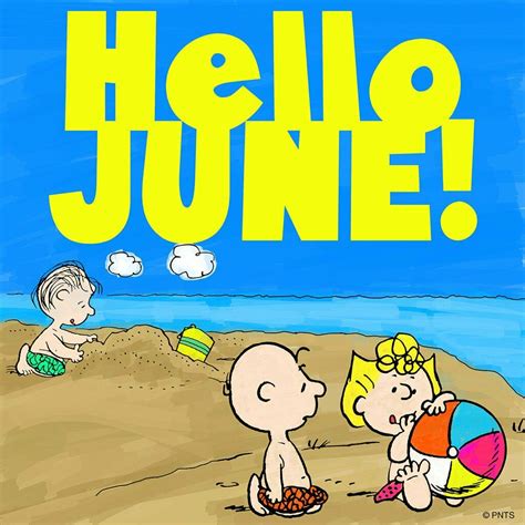 Snoopy 🌞hello June🌞 Charlie Brown Y Snoopy Charlie Brown Quotes