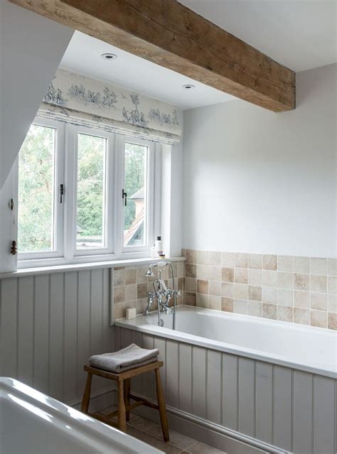 59 Stunning Farmhouse Bathroom Tiles Ideas Cottage Bathroom Country