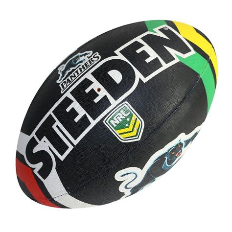 The size, weight and construction materials of a rugby ball is very closely monitored by the nrl and irb boards. Steeden NRL Panthers Supporter Ball - Size 5 - Rugby ...