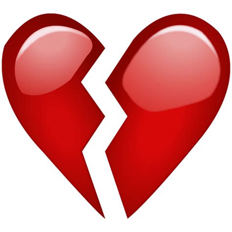 Transparent Broken Heart Emoji Png Img Klutz