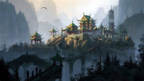 Anime Asian Architecture Wallpapers Hd Desktop And