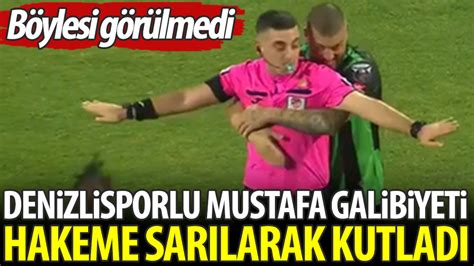 Böylesi görülmedi Denizlisporlu Mustafa galibiyeti hakeme sarılarak