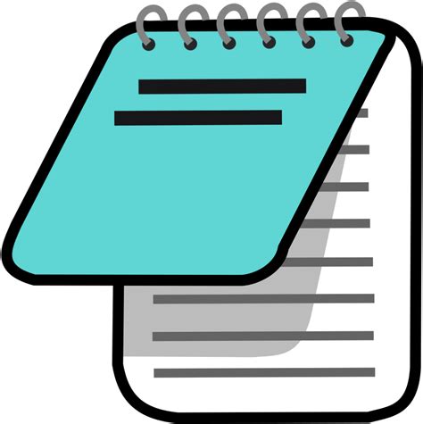 Download Transparent Notepad Clipart Png Notepad Icon Clipartkey