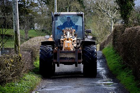 Large Tractor Along Edenderry Road Kenneth Allen Cc By Sa Geograph Ireland