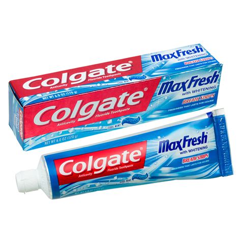 Wholesale Colgate Max Fresh Toothpaste W Breath Strips 6oz Colgate
