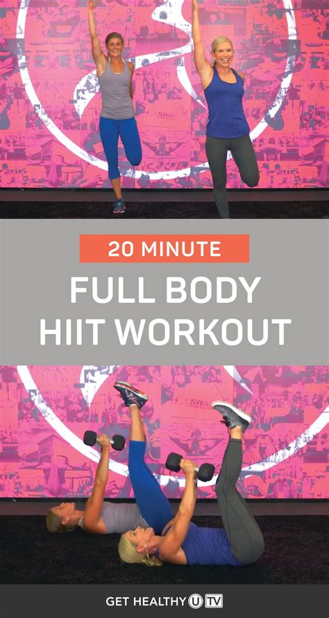 20 Minute Full Body Hiit Workout Get Healthy U Tv Hiit Workout