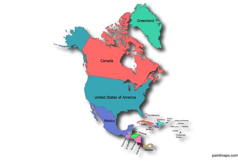 Gratis Descargable Mapa Vectorial De Norteamerica Eps Svg Pdf Png