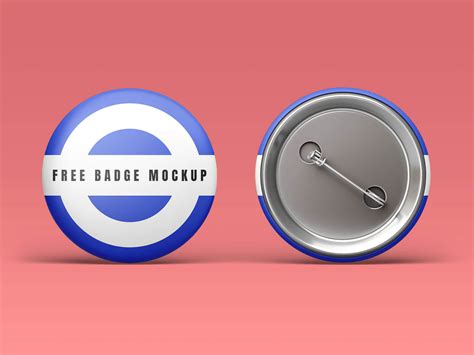 Free Round Pin Button Badge Mockup PSD Set - Good Mockups
