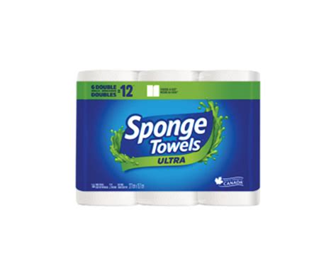 Sponge Towels Ultra Paper Towel 6 Double Rolls Brunet