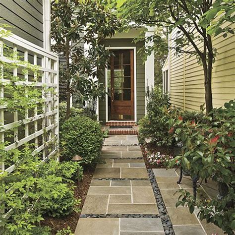 Small Space Curb Appeal Southern Living Courtyard Entry Small