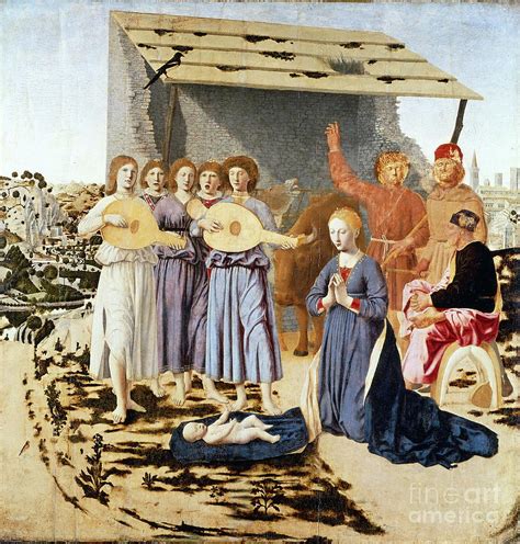The Nativity 1470 1475 Painting By Piero Della Francesca Fine Art