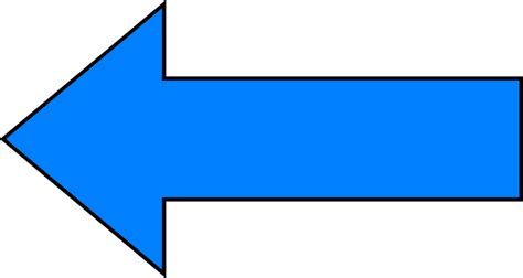 Arrows Blue Blue Arrow Pointing To The Left Clipart Full Size