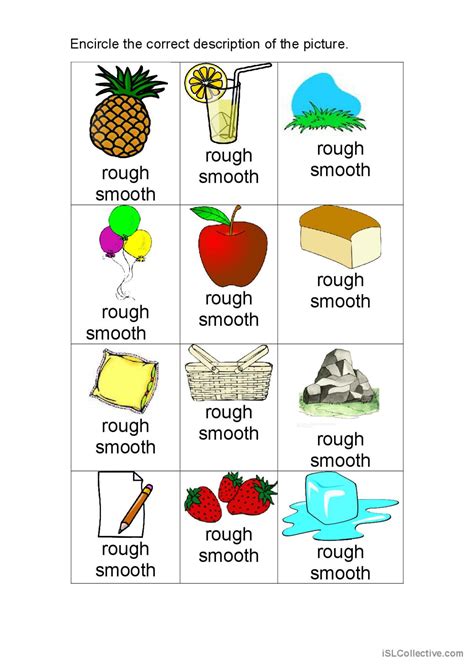 Rough And Smooth Objects Preschool