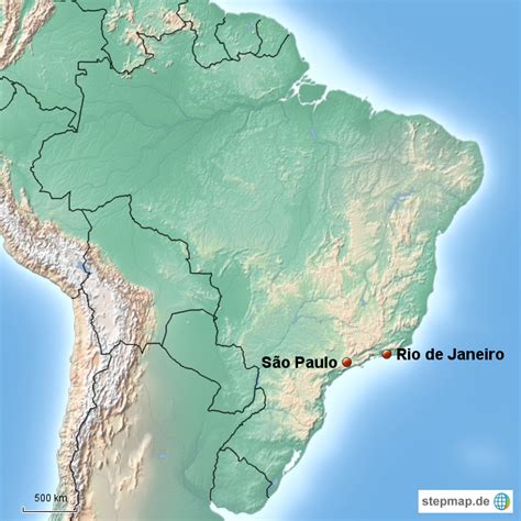 Sao Paulo Brazil World Map