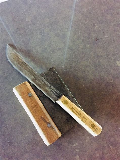 Old Hickory Chefs Butcher Knife Vintage Ontario Knife Co Etsy