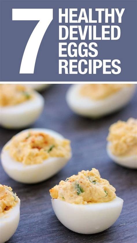 Not only are eggs quick and tasty, but the amount of protein i can pack in before 10am makes it worth it. 7 Healthy Deviled Eggs Recipes | Recipes, Low calorie ...
