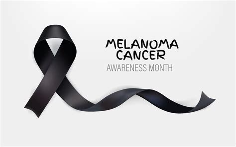 Melanoma Awareness Month Banner Black Ribbon And Inscription 2269639