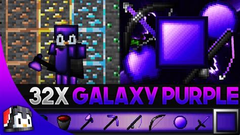 Galaxy Purple 32x Mcpe Pvp Texture Pack Fps Friendly Youtube