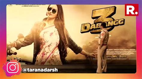 Dabangg 3 Watch Salman Khan Reintroducing Sonakshi Sinha In New Poster Bollywood News