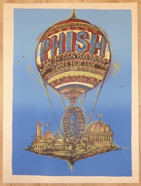 2010 Phish Chicago Silkscreen Concert Poster By Dan Grzeca In 2021