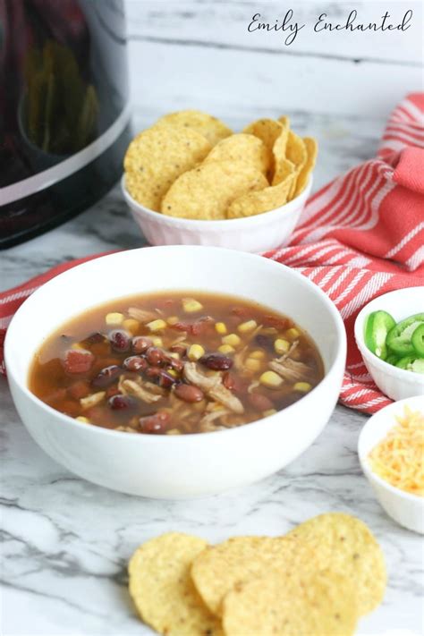 If you thought i was going to bring you soups that were kind of skimpy, then i'm here to say you thought wrong. Crock Pot Chicken Taco Soup, Slow Cooker Chicken Soup | #soup #crockpot #slowcooker #easydin ...