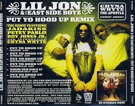 Babybubbas Stash Lil Jon And The East Side Boyz ‎ Put Yo Hood Up Remix