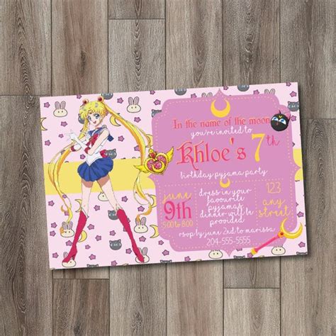 Sailor Moon Birthday Card