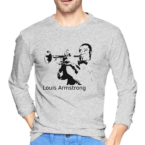 Yumeetshirt S Louis Armstrong Cartoon Self Cultivation Crew Neck T