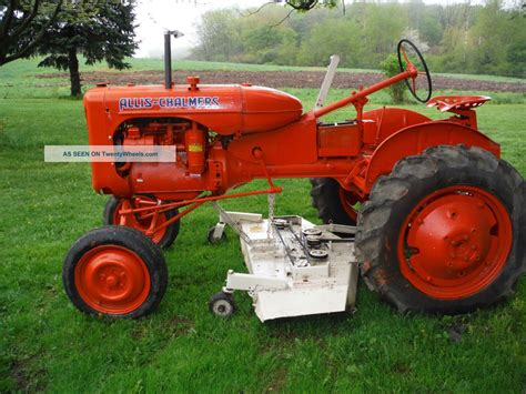 Allis Chalmers C With Woods Mower Get Ready For Spring