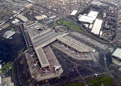 The metrobus runs from both terminal 1 and terminal 2 in mexico city benito juarez airport. Mexico City International Airport - Wikipedia