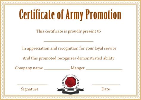 Officer Promotion Certificate Template Template Sumo Inside Best