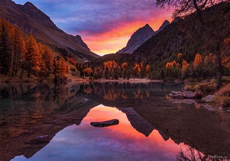 Sonnenaufgang Am Bergsee Tomfear Deutsch