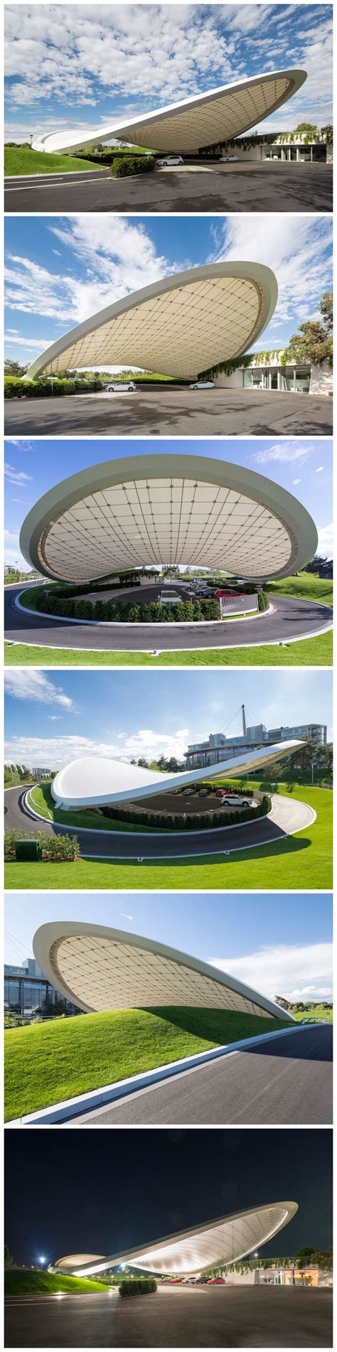 Organically Shaped Autostadt Roof And Service Pavilion By Graft